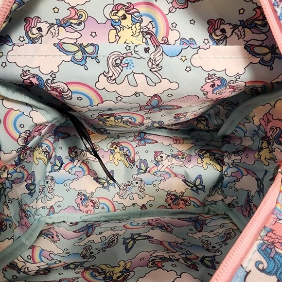 Loungefly My Little Pony Sky Scene AOP Nylon Square Mini Backpack NEW - Picture 11 of 11